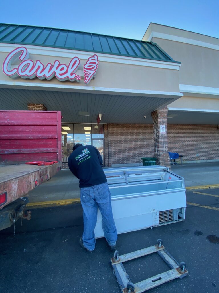 commercial junk removal industrial freezer disposal