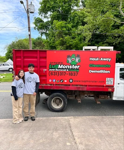Junk removal company in Long Island NY with professional haul-away truck and crew